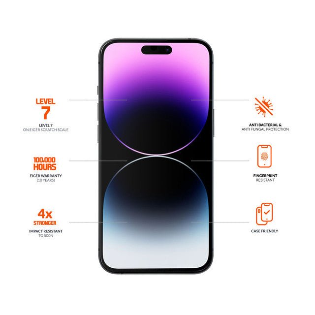 Eiger Mountain Glass Ultra Displayschutz für iPhone 16 Plus/ 15 Plus/15 Pro Max - trend - shop.deals