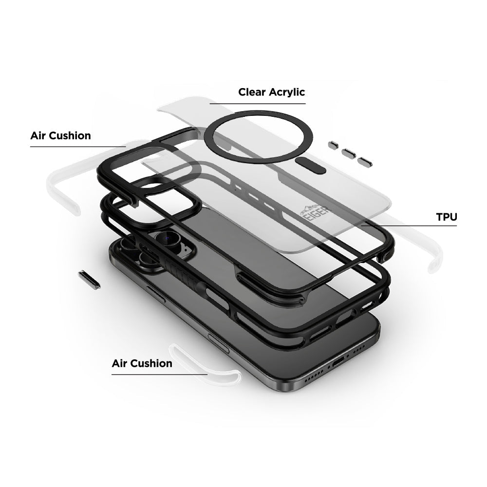Eiger MountainAir Case für Apple iPhone 16 Pro Max - schwarz - trend - shop.deals