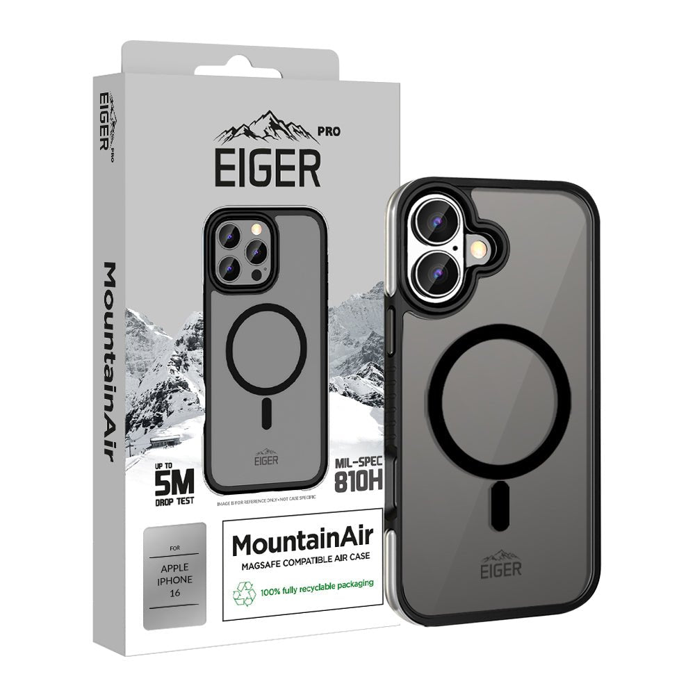 Eiger MountainAir Case für Apple iPhone 16 - schwarz - trend - shop.deals