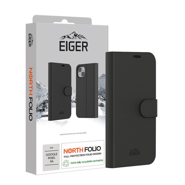 Eiger North Folio Case für Google Pixel 9a in Schwarz - trend - shop.deals