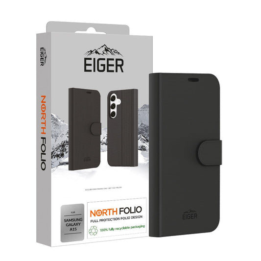 Eiger North Folio Case für Samsung Galaxy A15 - schwarz - trend - shop.deals