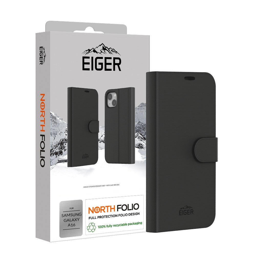 Eiger North Folio Case für Samsung Galaxy A16 - schwarz - trend - shop.deals