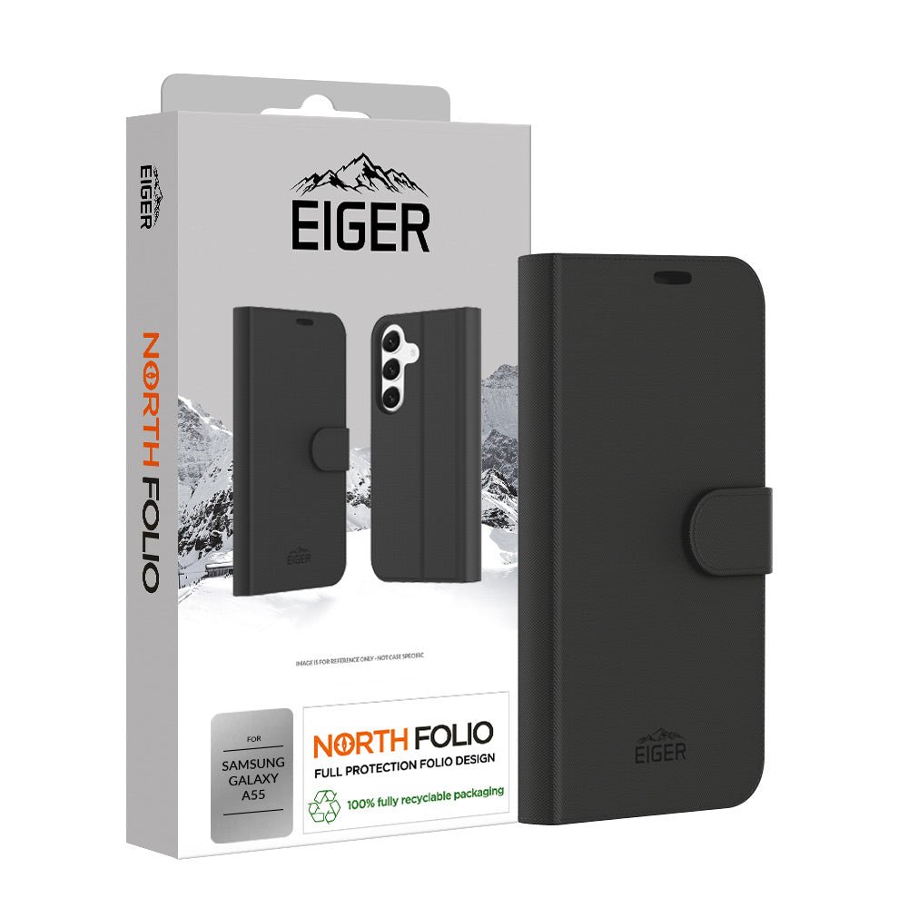 Eiger North Folio Case für Samsung Galaxy A55 - schwarz - trend - shop.deals