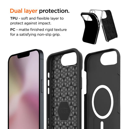 Eiger North MagSafe Case GRS für Apple iPhone 16e - schwarz - trend - shop.deals