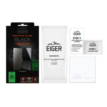 Eiger SP Mountain Black Privacy iPhone 17 / 17 Pro / 16 Pro - trend - shop.deals