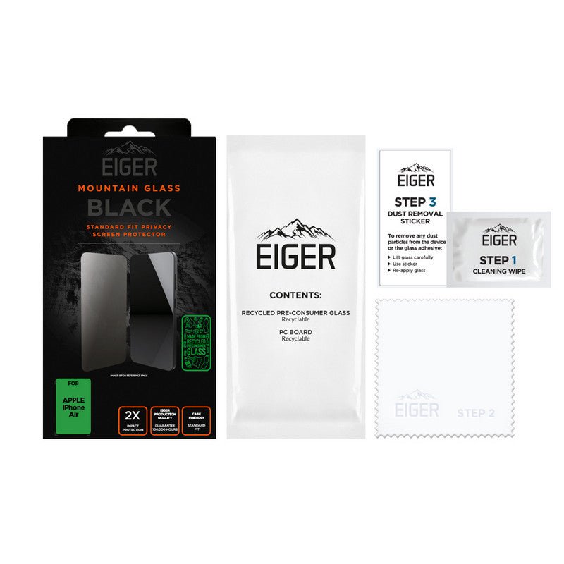 Eiger SP Mountain Black Privacy iPhone 17 Air - trend - shop.deals