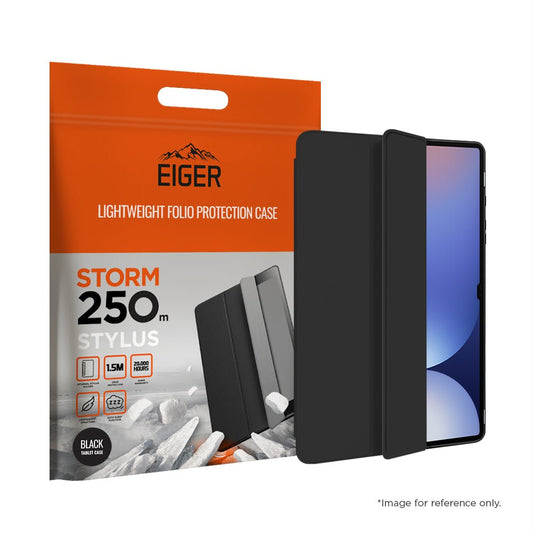 Eiger Storm 250m Stylus Hülle für Galaxy Tab S10 FE+ - schwarz - trend - shop.deals
