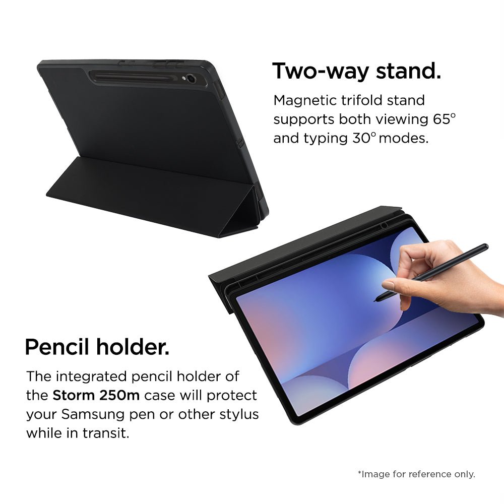Eiger Storm 250m Stylus Hülle für Galaxy Tab S10 FE+ - schwarz - trend - shop.deals