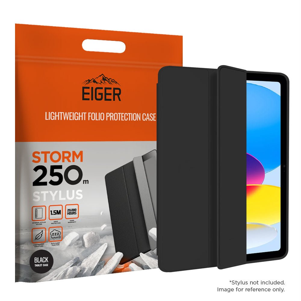 Eiger Storm 250m Stylus Hülle für iPad 11 (2025) / 10.9 (2022) - schwarz - trend - shop.deals