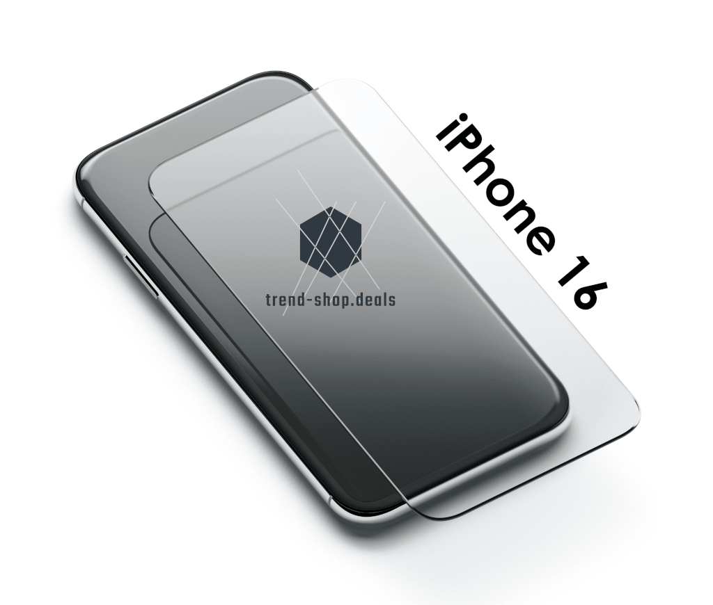Handy Display Schutzglas - 2 Stück - 9H - passend für iPhone 16 - trend - shop.deals