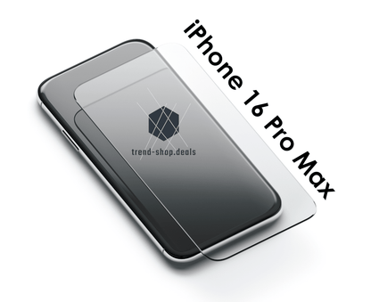 Handy Display Schutzglas - 2 Stück - 9H - passend für iPhone 16 Pro Max - trend - shop.deals