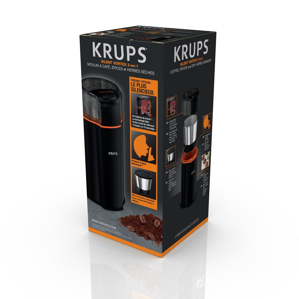Krups Elektrische Kaffeemühle GX 3328 schwarz - trend - shop.deals