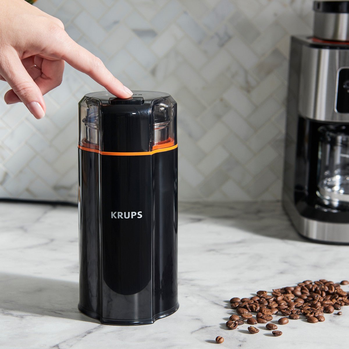 Krups Elektrische Kaffeemühle GX 3328 schwarz - trend - shop.deals