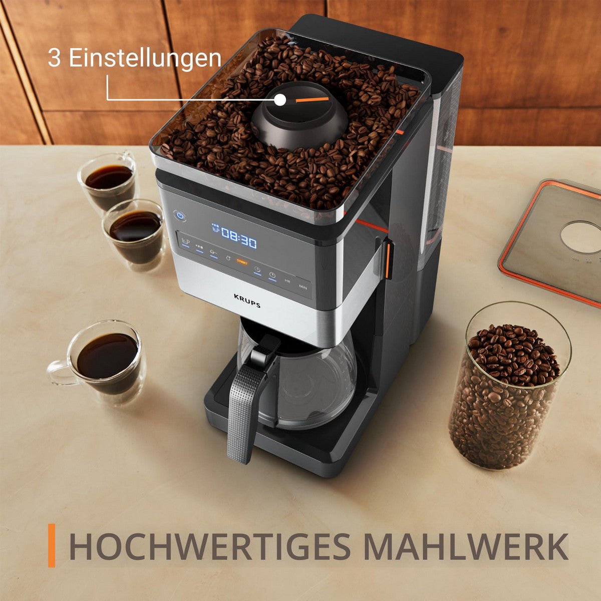 Krups Filterkaffeemaschine KM 8428 Grind Aroma XL - trend - shop.deals