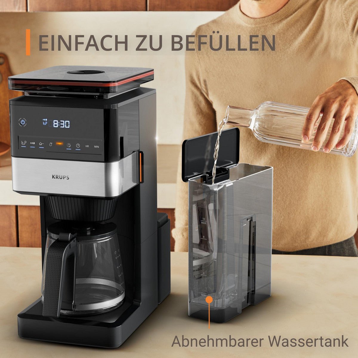 Krups Filterkaffeemaschine KM 8428 Grind Aroma XL - trend - shop.deals