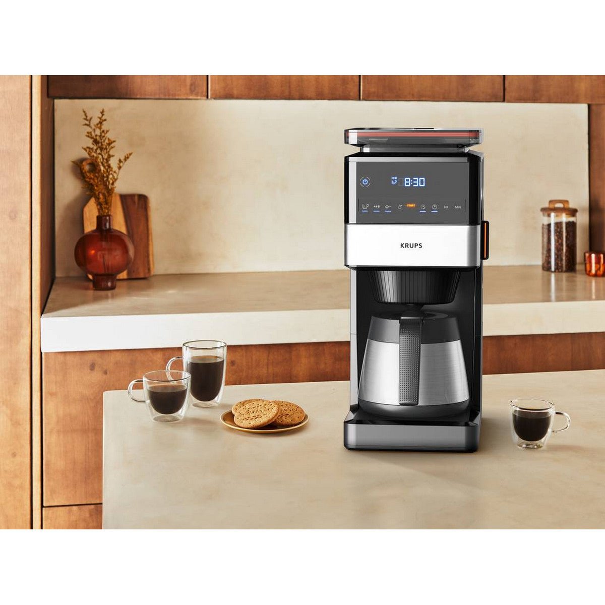 Krups Filterkaffeemaschine KT 8428 Grind Aroma XL Thermo - trend - shop.deals
