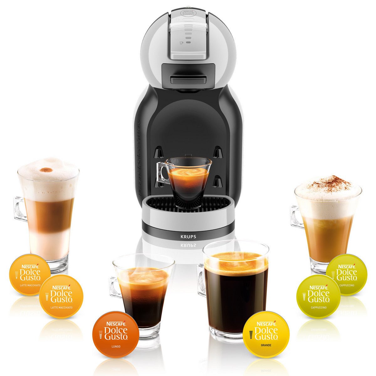 Krups Kapselmaschine KP 123 B Mini Me Dolce Gusto Artic - Grey/Schwarz - trend - shop.deals