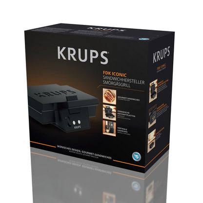 Krups Sandwichmaker FDK 462 schwarz - trend - shop.deals