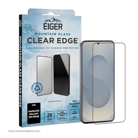 Eiger Mountain Glass CLEAR EDGE Displayschutzfolie für Samsung S25 Edge