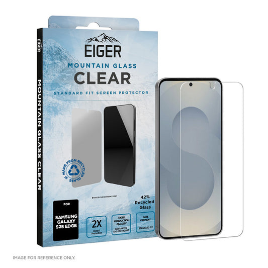 Eiger Mountain Glass CLEAR Displayschutzfolie für Samsung S25 Edge