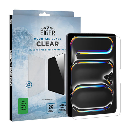 Eiger Mountain Glass CLEAR Tablet-Displayschutz für Apple iPad Pro 13 (2024)