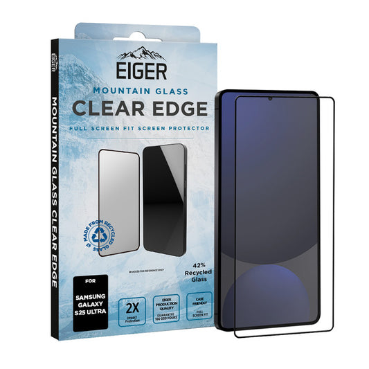 Eiger Mountain Glass CLEAR EDGE Displayschutzfolie für Samsung S25 Ultra
