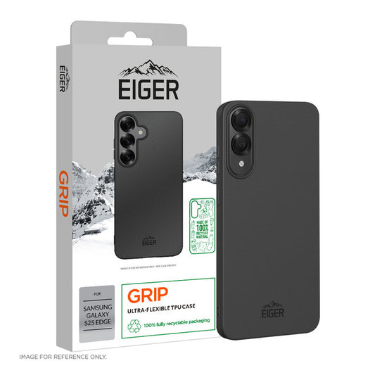 Eiger GRS Grip Case für Samsung Galaxy S25 Edge in Schwarz