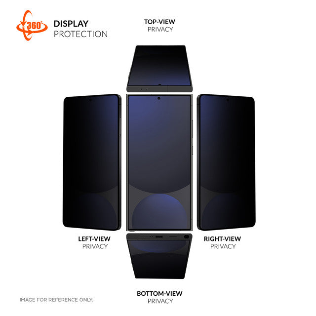 Eiger Mountain Black Privacy EDGE 360 Displayschutzfolie für Samsung S25 Ultra