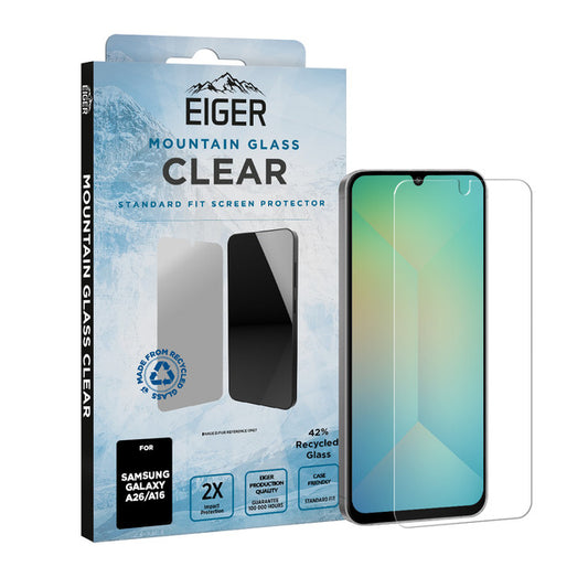 Eiger Mountain Glass CLEAR Displayschutzfolie für Samsung A26/ A16