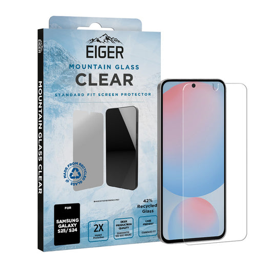 Eiger Mountain Glass CLEAR Displayschutzfolie für Samsung S25/ S24