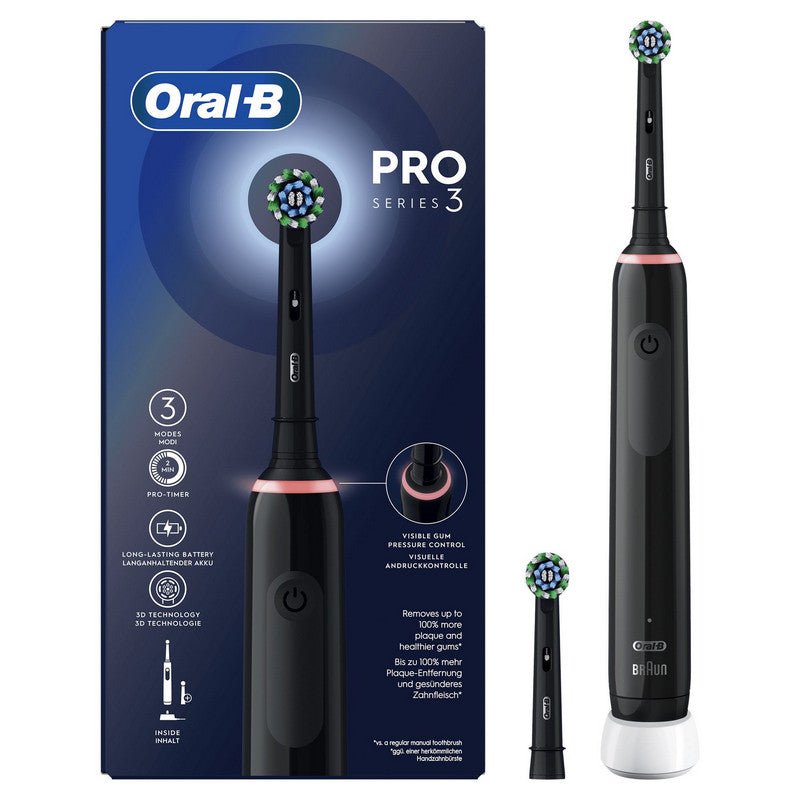 Oral - B Pro 3 3000 Cross Action Zahnbürste schwarz - trend - shop.deals