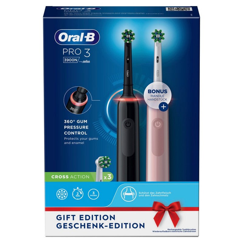 Oral - B Pro 3 3900N Zahnbürste schwarz pink - trend - shop.deals