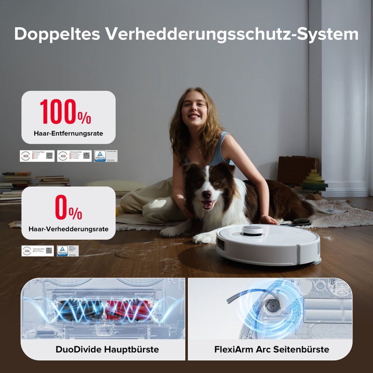 Roborock Saug - und Wischroboter Qrevo Curv 5A1 0,325l weiss - trend - shop.deals
