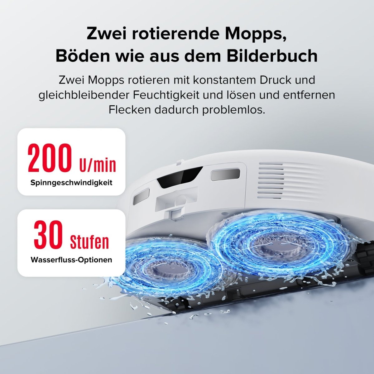 Roborock Saug - und Wischroboter Qrevo Curv 5A1 0,325l weiss - trend - shop.deals