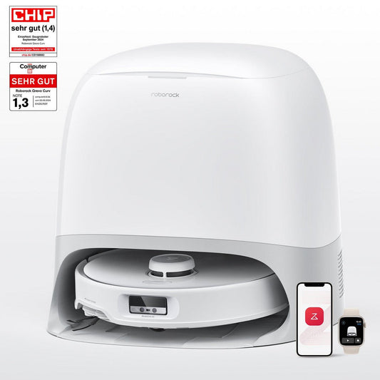 Roborock Saug - und Wischroboter Qrevo Curv 5A1 0,325l weiss - trend - shop.deals