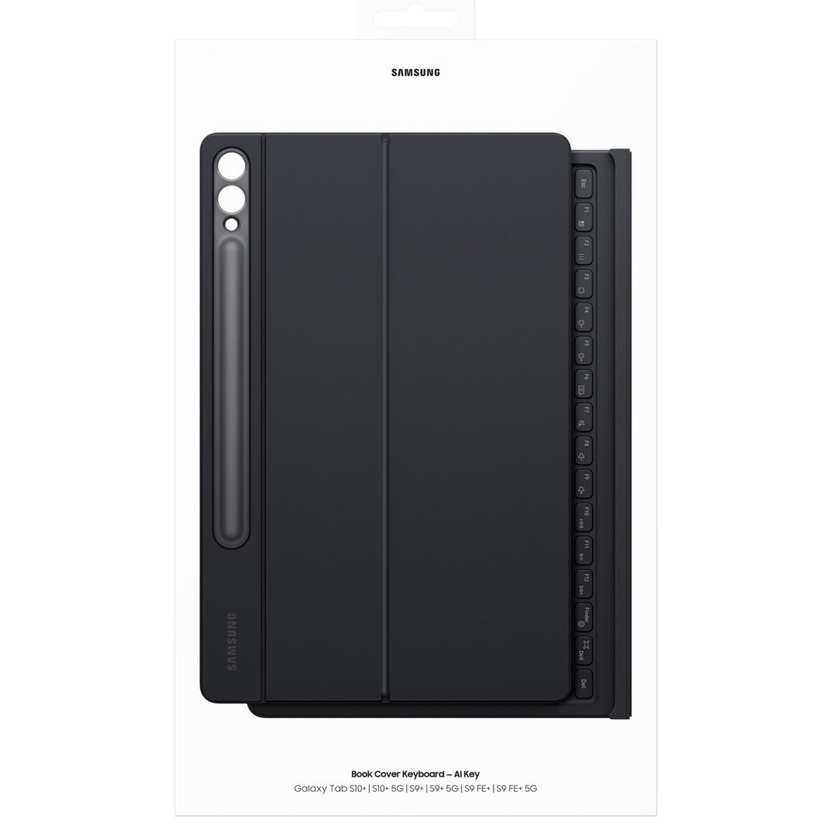 Samsung Book Cover Keyboard Galaxy Tab S9+/S9FE+ QWERTZ schwarz - trend - shop.deals