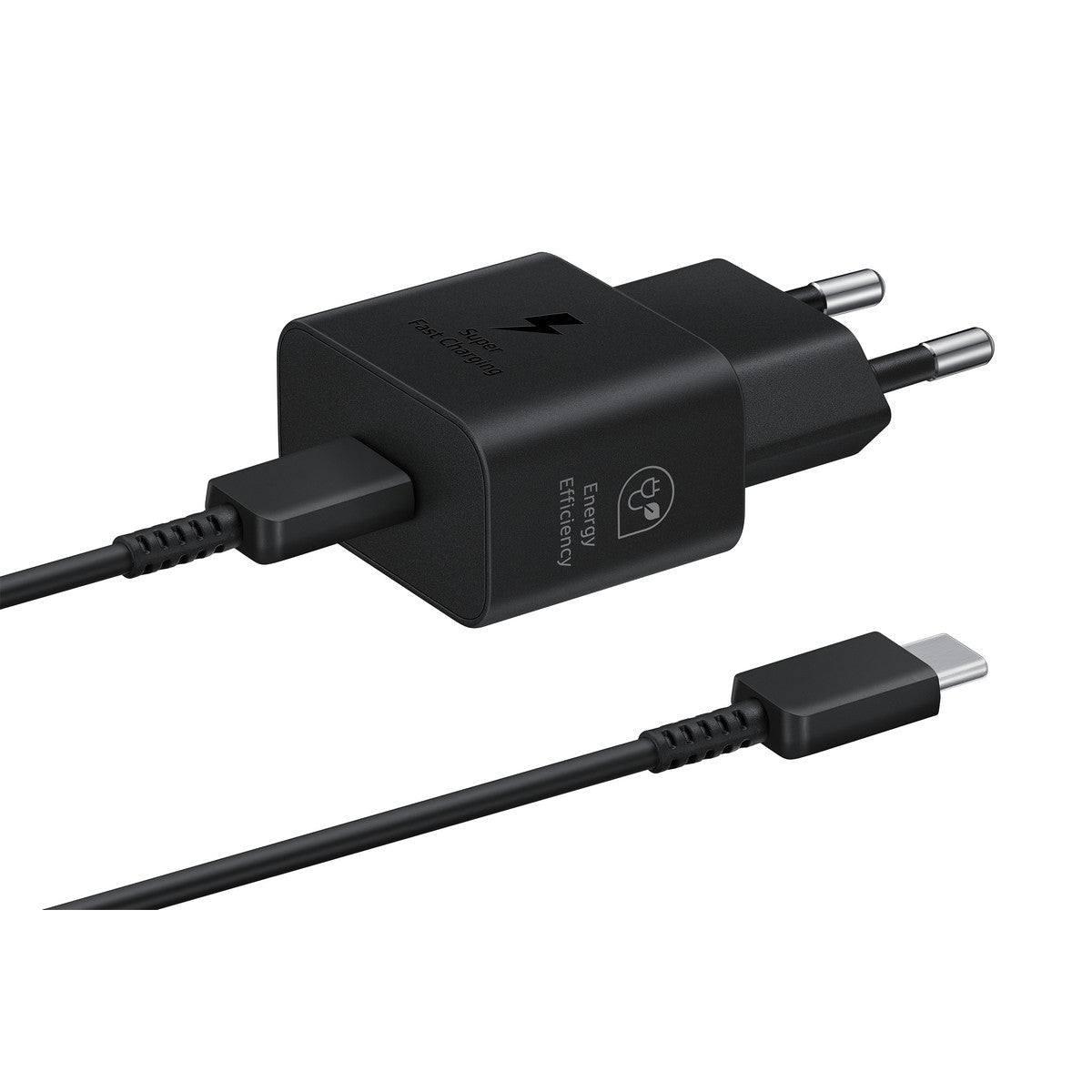 Samsung Schnellladegerät USB - C 25W+USB - C - Kabel 1m schwarz - trend - shop.deals