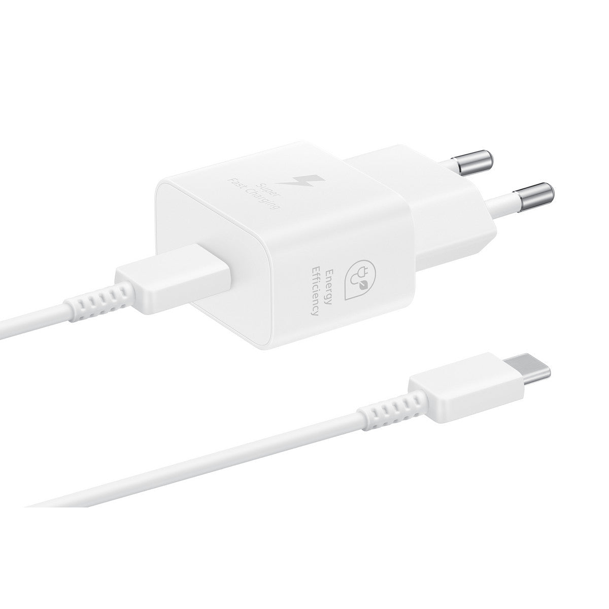 Samsung Schnellladegerät USB - C 25W+USB - C - Kabel 1m weiß - trend - shop.deals