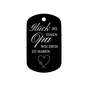 Schlüsselanhänger - Aluminium - schwarz - 50 x 30 mm - "Glück ist, einen Opa wie dich zu haben" - trend - shop.deals