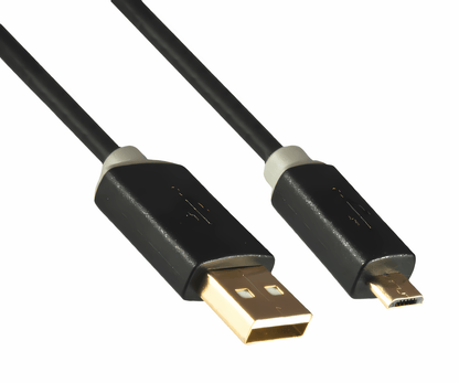 USB - A auf Micro - USB HQ - Kabel 2,0m, schwarz - trend - shop.deals