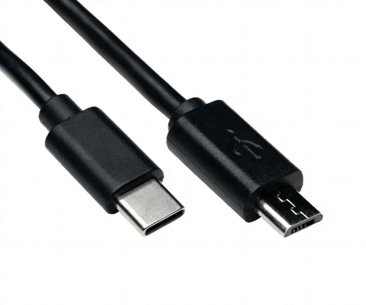USB - C auf Micro - USB Kabel 0,5m, schwarz - trend - shop.deals