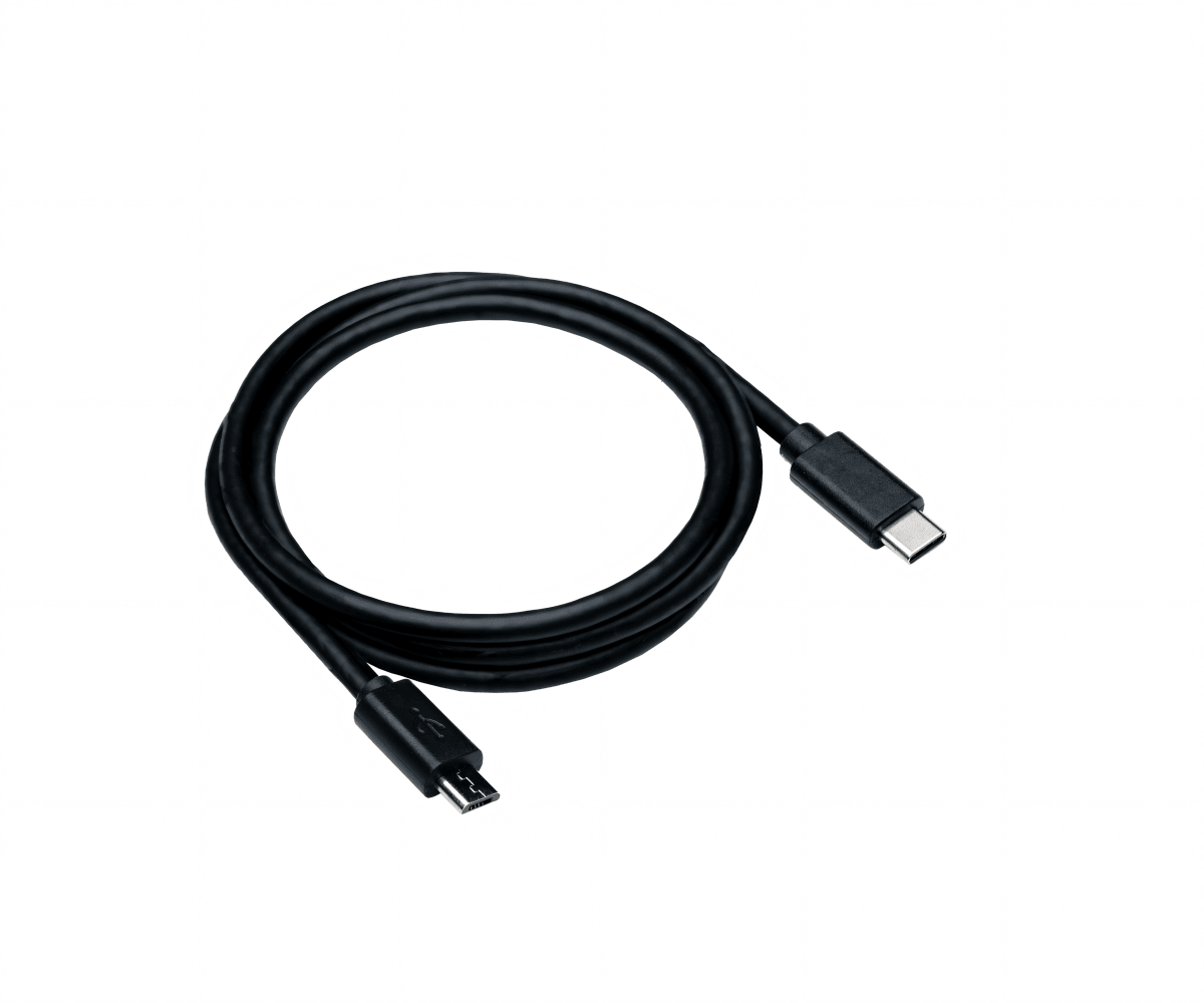 USB - C auf Micro - USB Kabel 1,0m, schwarz - trend - shop.deals