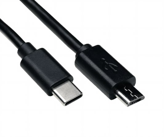 USB - C auf Micro - USB Kabel 1,0m, schwarz - trend - shop.deals