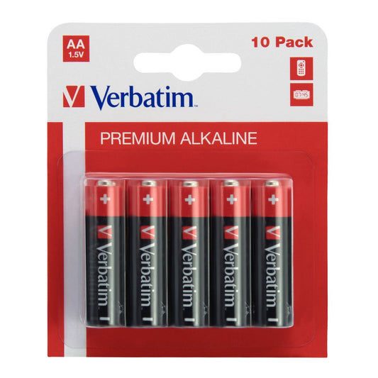 Verbatim 1 x 10 Alkaline Batterie - Mignon - AA - LR06 - trend - shop.deals