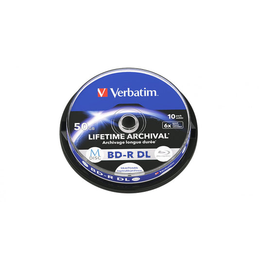 Verbatim 1 x 10 M - Disc BD - R Blu - Ray - 50GB - 6x Speed - printable - trend - shop.deals
