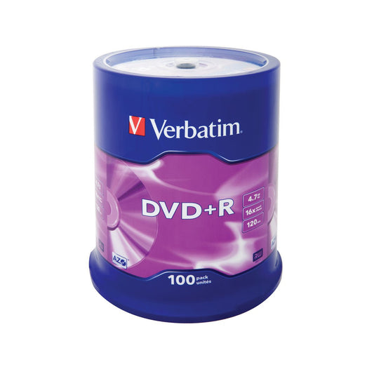 Verbatim 1 x 100 DVD+R - 4,7GB - 16x Speed - matt - silber - trend - shop.deals