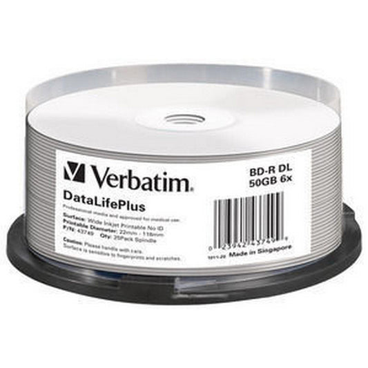 Verbatim 1 x 25 BD - R Blu - Ray - 50GB - 6x Speed - printable - trend - shop.deals