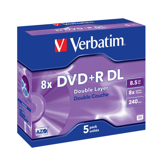 Verbatim 1 x 5 DVD+R - 8,5GB - 8x Speed - Double Layer - Jewel Case - trend - shop.deals