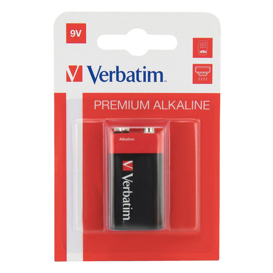 Verbatim 1 x Alkaline Batterie - 9 - V - Block - 6LR61 - trend - shop.deals