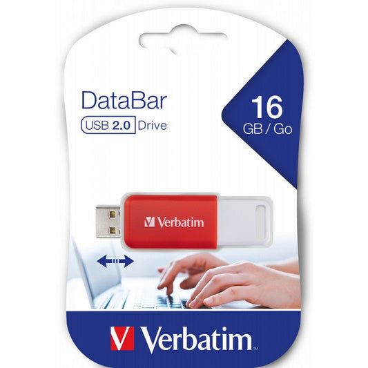 Verbatim DataBar - USB 2.0 - 16GB - Red - trend - shop.deals